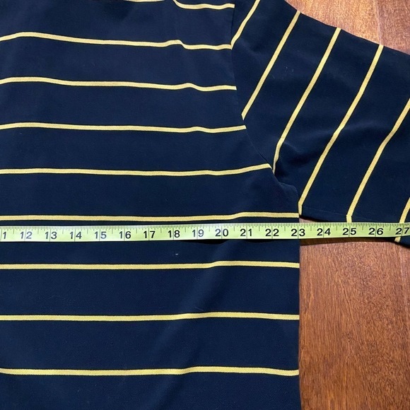 Polo Golf US Open 2007 Oakmont Striped Black Yellow Shirt Men's Size Large - Picture 6 of 8